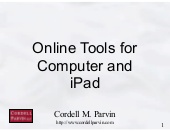For Lawyers: Online Tools for Compu...