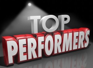 Top Performers Words Stage Recognize Best Workers Performance